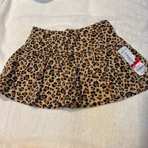 Jumping Beans Tan and Black Animal Print Skirt